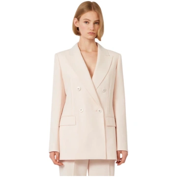 Max Mara Studio Fitted Wool Double-Breasted Grembo