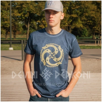 Zalkšu sakta. Balinātais T-krekls unisex Gunchi