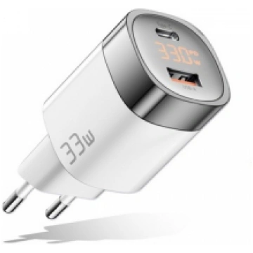 LĀDĒTĀJS GAN USB TYPE-C, USB TYPE-A: 33W, PPS SC23