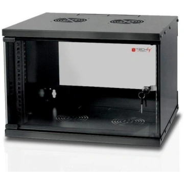 Techly Wall Rack Cabinet 19 6U D320 Black Assemble