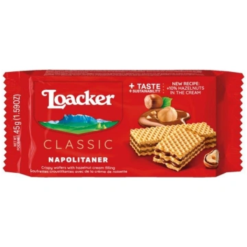 Vafeles - Loacker Classic Napolitaner, 45 g