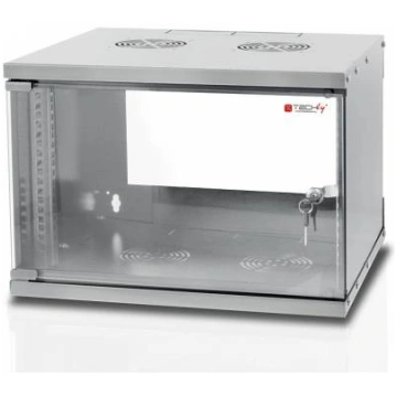 Techly Wall Rack Cabinet 19 6U prof. 450 Grey Asse