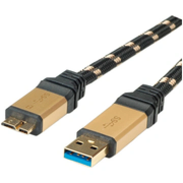 ROLINE Gold USB 3.0 Kabel USB A Stecker - USB 3.0 