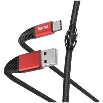 Hama Extreme Charging Cable, USB-A - USB-C, Nylon,