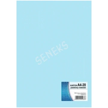 Krāsains kartons Kreska A4, 170g/m², 20 loksnes, b