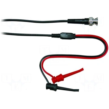 Test lead | 33VAC,60VDC | 6A | BNC plug,clip-on ho