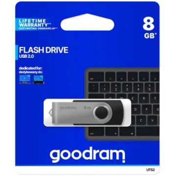 Goodram UTS2 8GB USB 2.0 Black UTS2-0080K0R11
