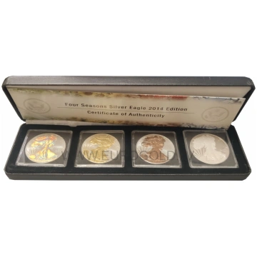 United States 1 x 4 Oz American Eagle (Coloured) 2
