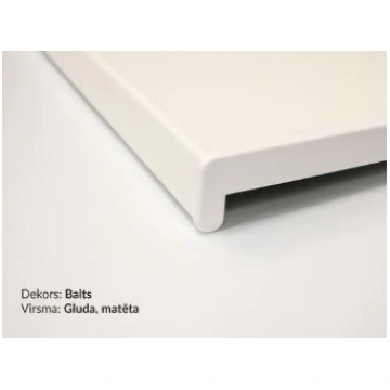 Iekšējās PVC palodzes, balta Iekšējās PVC palodzes