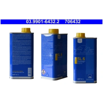 ATE Bremžu šķidrums 03.9901-6432.2 — 1L, DOT 4