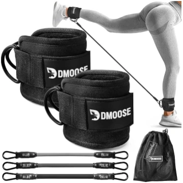 DMoose Fitness kāju siksnas trošu vilkšanai – pols
