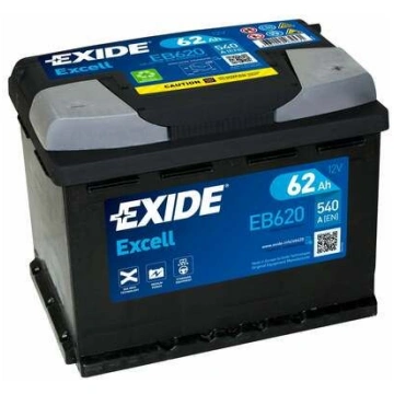 EXIDE EXCELL EB620 12V 62Ah 540A(EN) 242x175x190 0