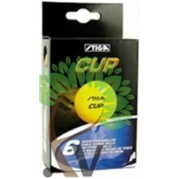 STIGA bumbiņas Cup dzeltenas 6.gab.iep
