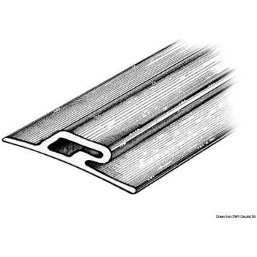 Rubbing strake 3.5x60x16 grey RAL 9002 (66.021.02)