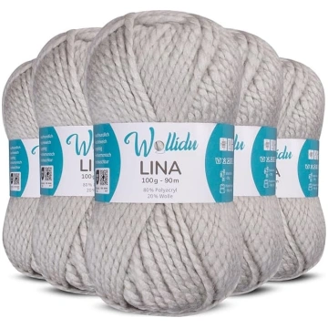 Wollidu Lina vilna adīšanai un tamborēšanai, 500 g