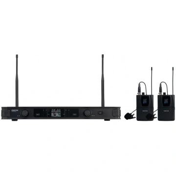 Sistema microfonico wireless uhf condoppio microfo