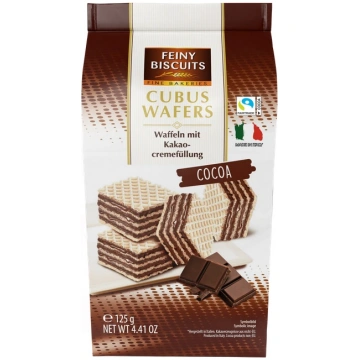 Vafeles Cubus Wafers Cocoa 125g