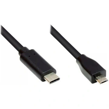 USB kabelis Alcasa GC-M0123 2m Micro-USB B USB C m