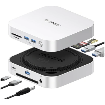 ORICO 40 Gb/s MiniLink Mac Mini M4 Dock, alumīnija
