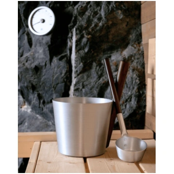 Pirts ķipis 5 l + karote | sudraba/tumšs Rento