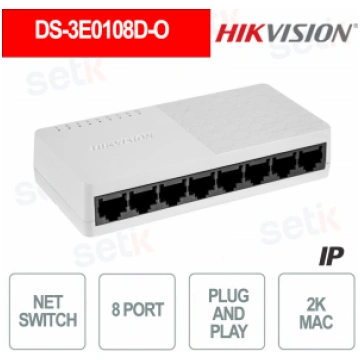 Hikvision Switch 8 Ports 10 / 100 Mbps Ethernet Ne