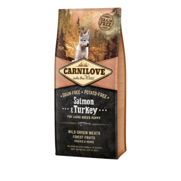 Carnilove Salmon & Turkey Large Breed Puppy bezgra