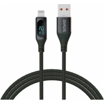 SAVIO USB - Lightning cable with display CL-173 1 