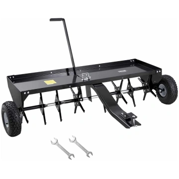 VEVOR 122cm vilkams zāliena aerators ar dzelzs tap