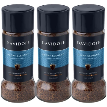 Davidoff kafija šķīstošā bezkofeīna Decaf Elegant 