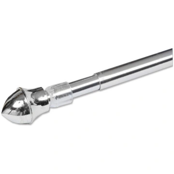 Izvelkama karnīze Kafe 55 cm - 85 cm, sudrabs