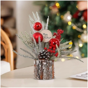 Durdiiy Mākslīgie Ziemassvētku ziedi, Mini Ziemass