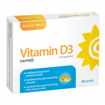 PAMEX vitamīns D3 4000, 60