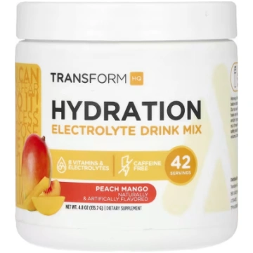 TransformHQ, Hydration, Electrolyte Drink Mix, Caf