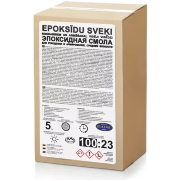 Stafor epoksīdu sveķi 1,23kg Caurspīdīgi ar cietin