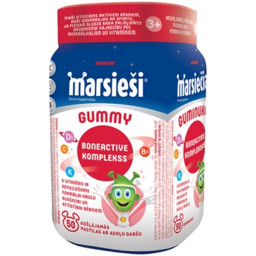 MARSIEŠI Gummy BONE ACTIVE komplekss košļājamas pa