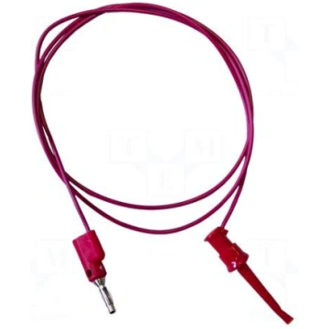 Test lead | 5A | clip-on hook probe,banana plug 4m