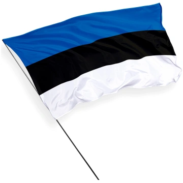 Igaunijas karogs 150x75 Tunelis Ø 8cm