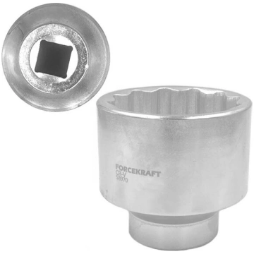 Kontaktligzdas galva 50mm 1" 12-stūri Forcekraft