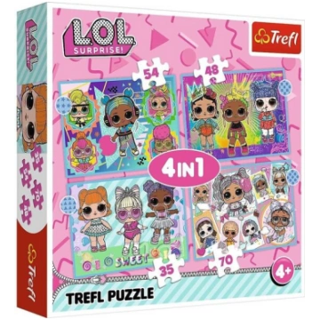 Puzle 4in1 L.O.L. Surprise Trefl, 207 d