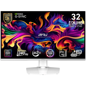 Monitors MSI MPG 321URXWDE QD-OLED, QD-OLED, 240 H