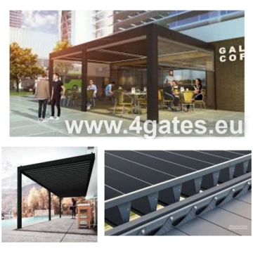 Pergola Plus BRISA SOLAR ar 2 kolonnām - Platums: 
