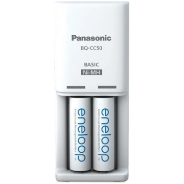 Panasonic Eneloop Compact Baterijas Lādētājs + 2x 