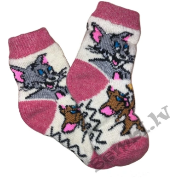 Vilnas zeķes bērnu TOM& JERRY (izm.32-35)