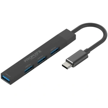PROMATE LiteHub-4 USB-C Hub 3x USB 2.0 / 1x USB 3.