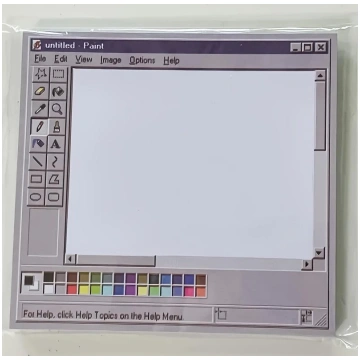 Sticky Notes 50 Sheets Retro Computer Drawing Pad 