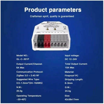 Mini Zigbee 5in1 Led Controller Rgb Cct Tuya Home 