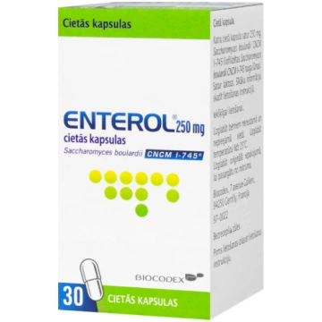 ENTEROL 250mg cietās kapsulas N30