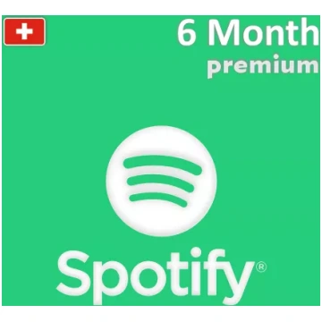 Spotify Premium dāvanu karte 6 mēnešiem (Šveice)