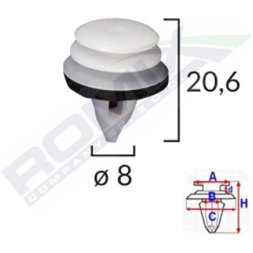 Apšuvuma stiprinājuma poga BMW E36 / E46 / E90 / E