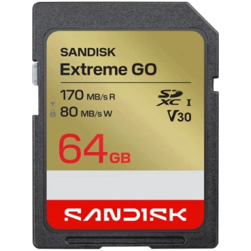SanDisk Extreme GO 64 GB SDXC UHS-I atmiņas karte,